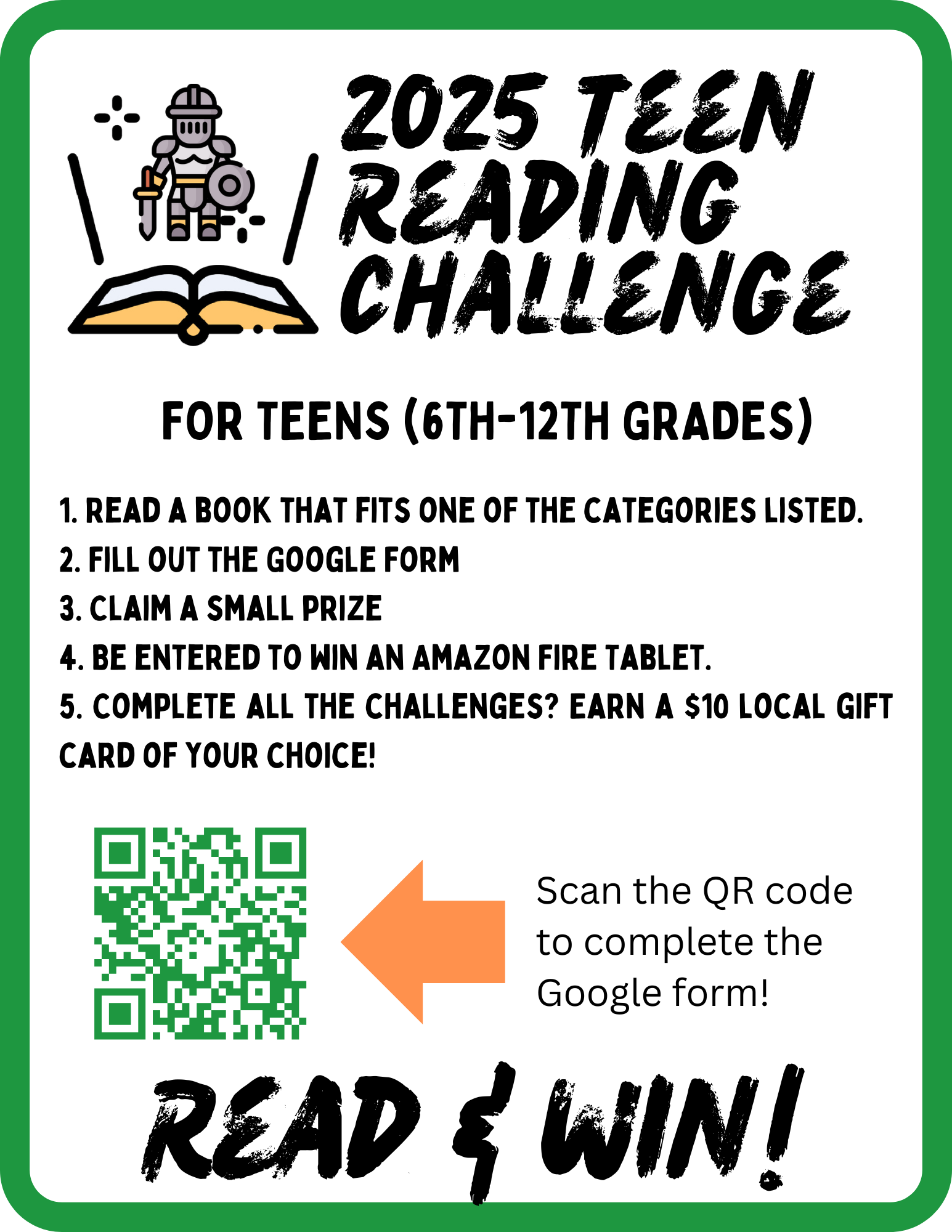 2025 Teen Reading Challenge